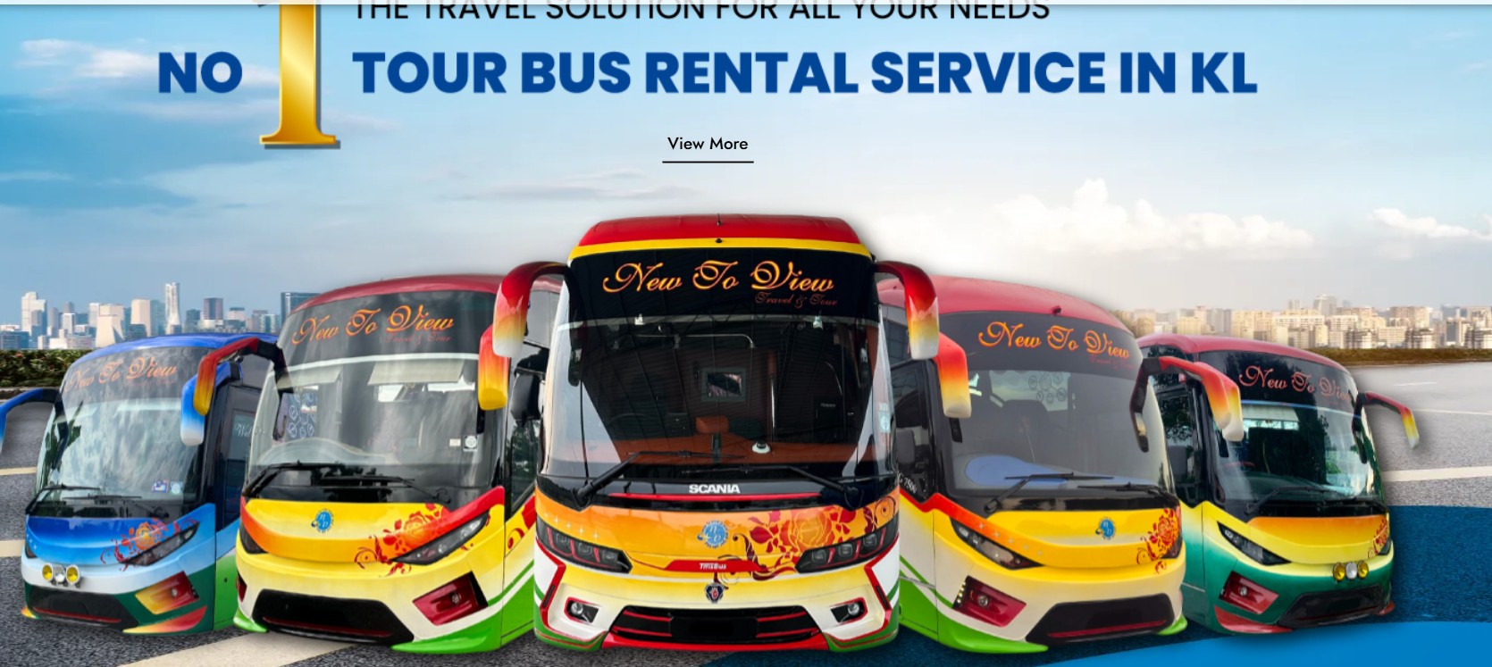 Charter & Bus Rental in Malaysia, KL & Selangor | New To View Travel